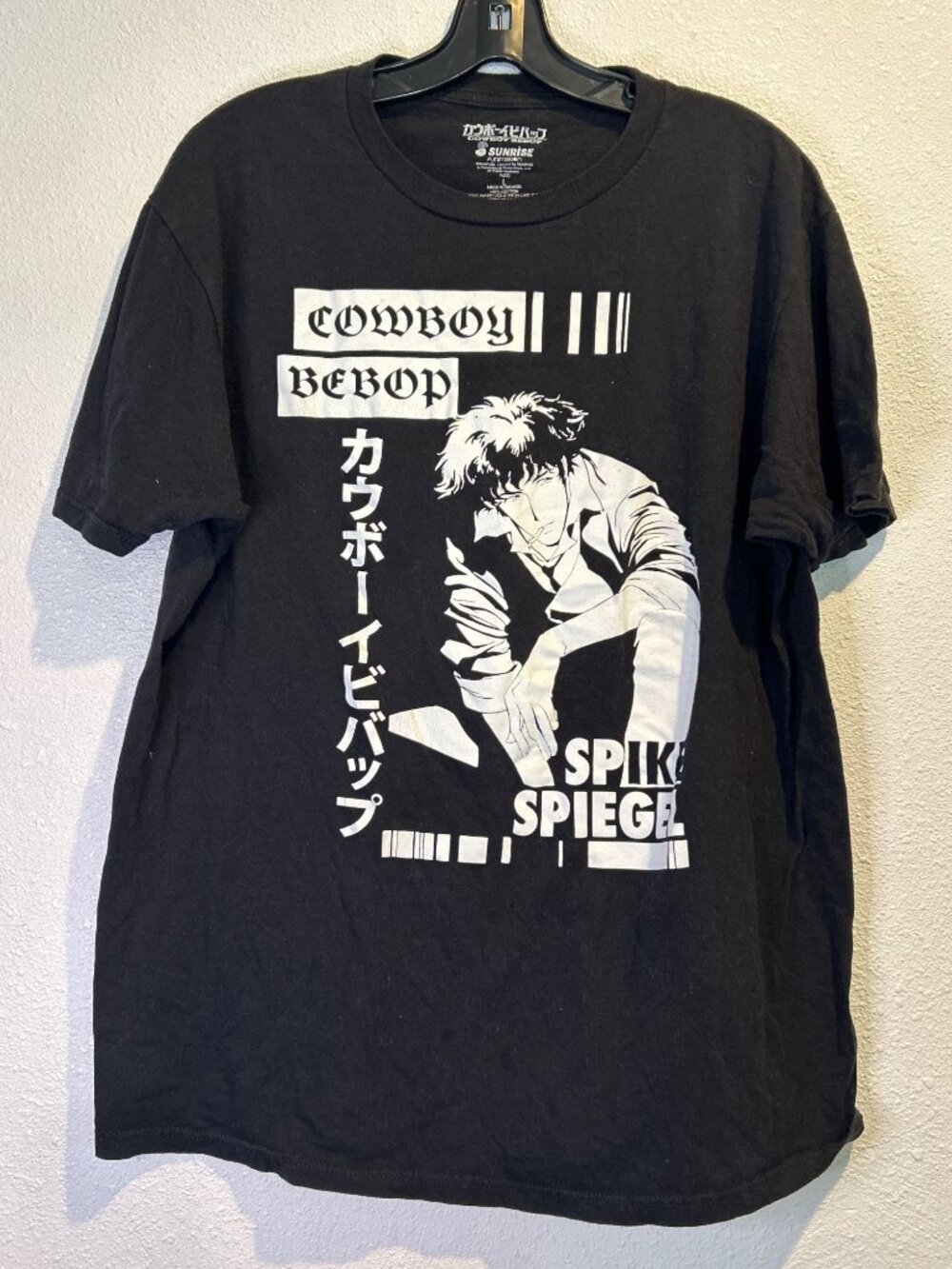 Cowboy Bebop Spike Spiegel Big Face Anime T Shirt Size LARGE